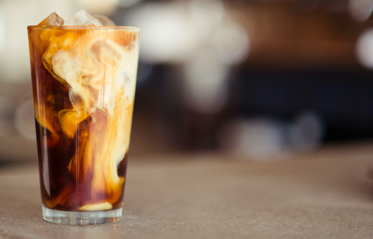 Iced coffee can be a relaxing drink on a warm day