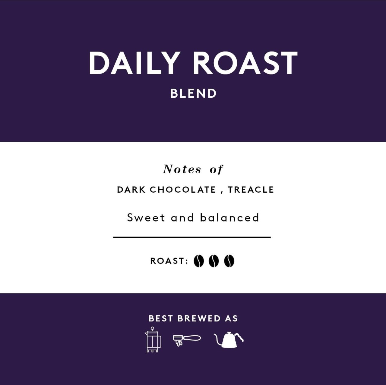 Union Daily Roast Blend label